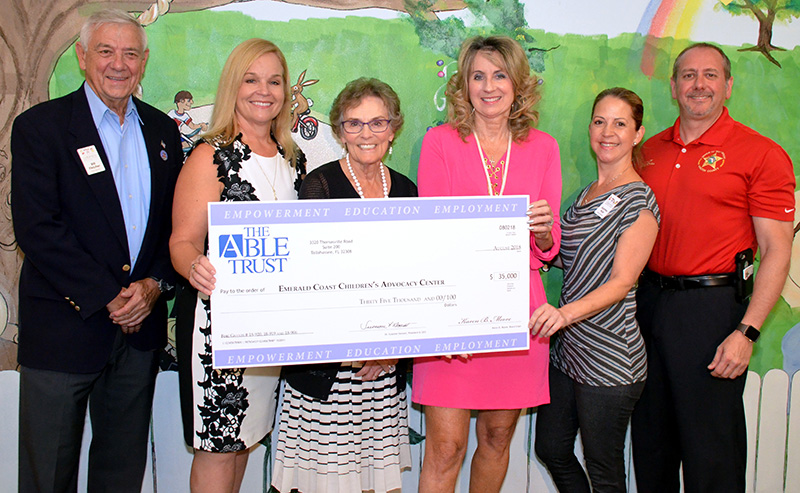 (left to right) Bill Fletcher, Nancy Kline, Dr. Susanne Homant, Julie Porterfield, Katrina Puri and Major Audie Rowell. 